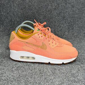 Nike Air Max 90 SE Shoes Women's Size 7 Cork Apricot Agate White Fig Athletic